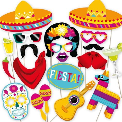 Printable Mexican Photo Booth Props